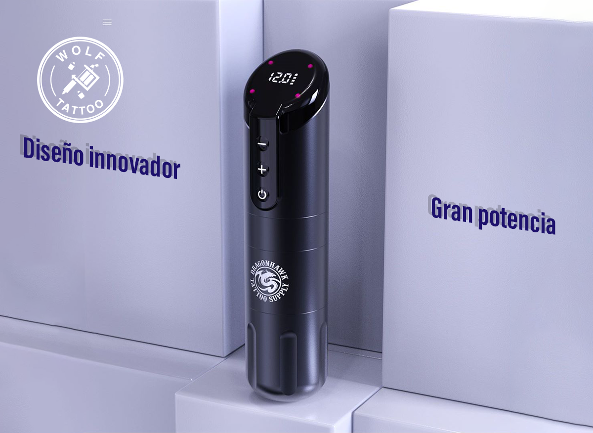 Máquina para Tatuar "X2", marca DRAGONHAWK, Inalámbrica.