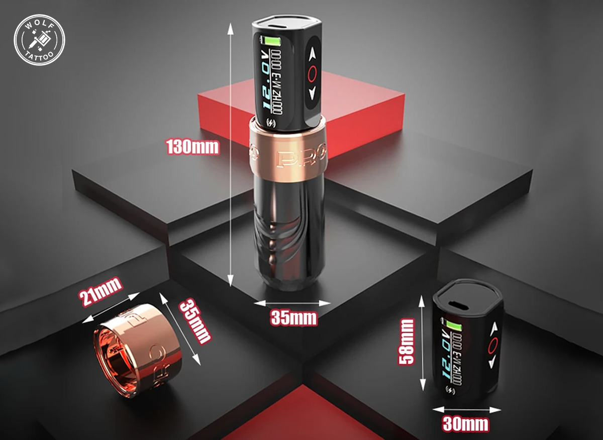 Máquina Para Tatuar, Tipo "MAX PRO" , Profesional, Inalámbrica.