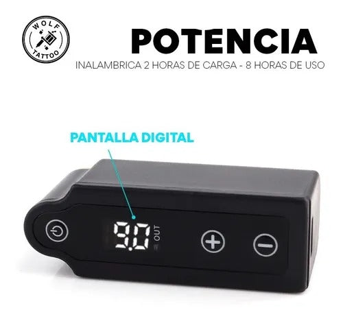 Batería Inalámbrica Para Máquina De Tatuaje Dc