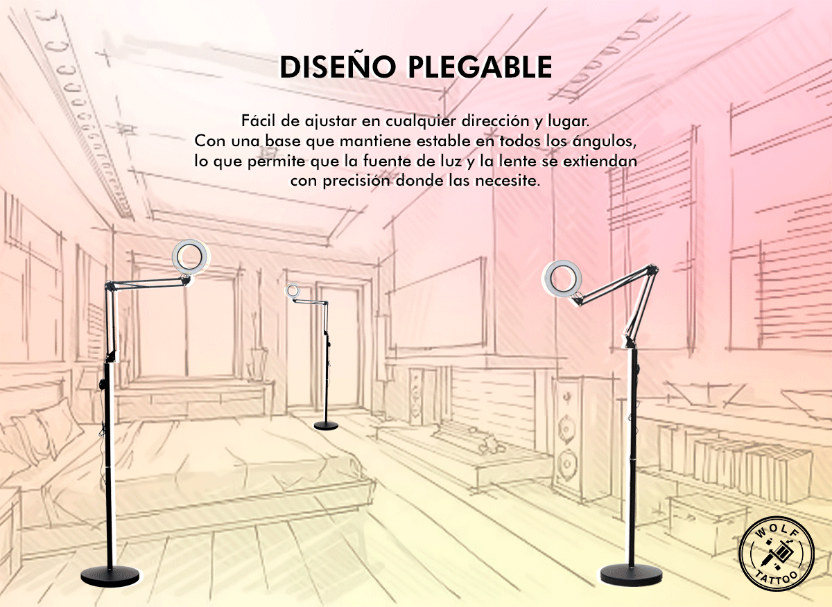 Lámpara Led con Lupa de 16cm