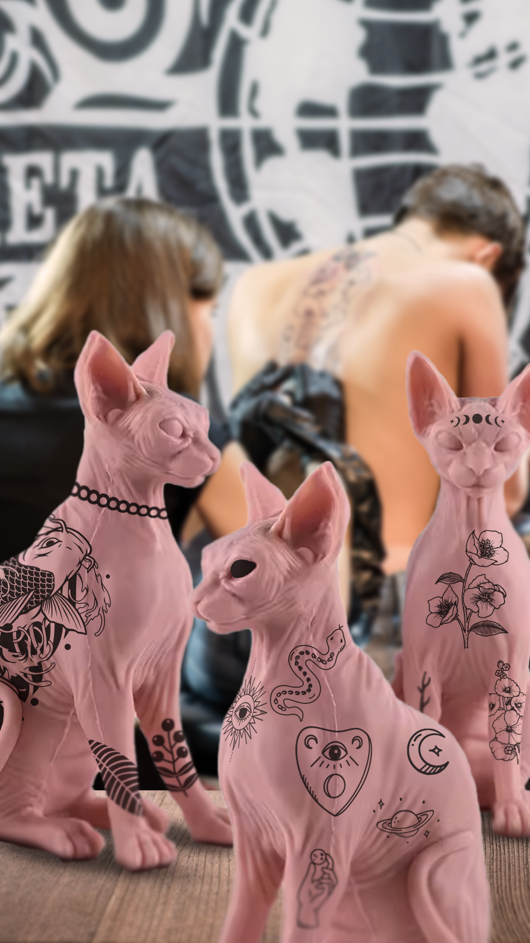 Piel sintética | Gato de silicón