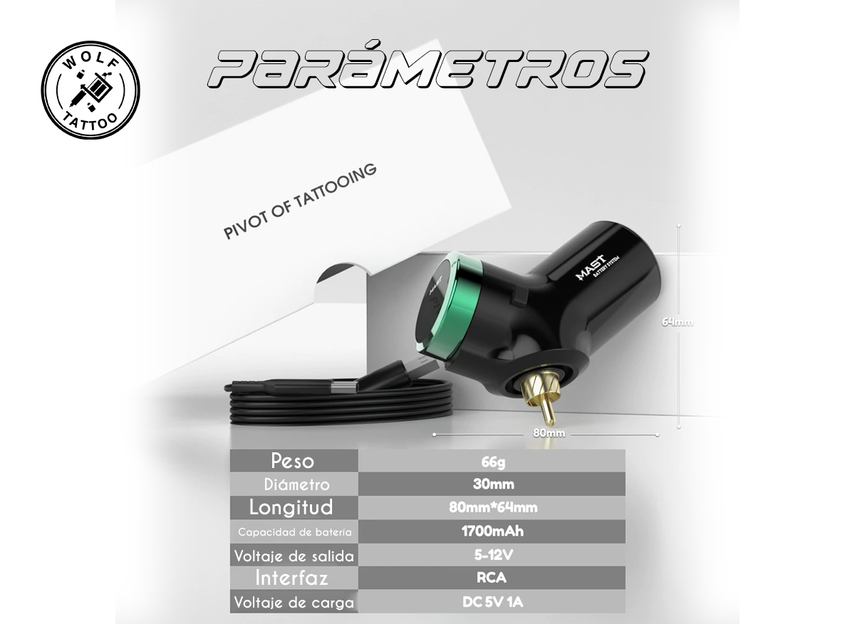 Mast T3 Batería Inalámbrica RCA