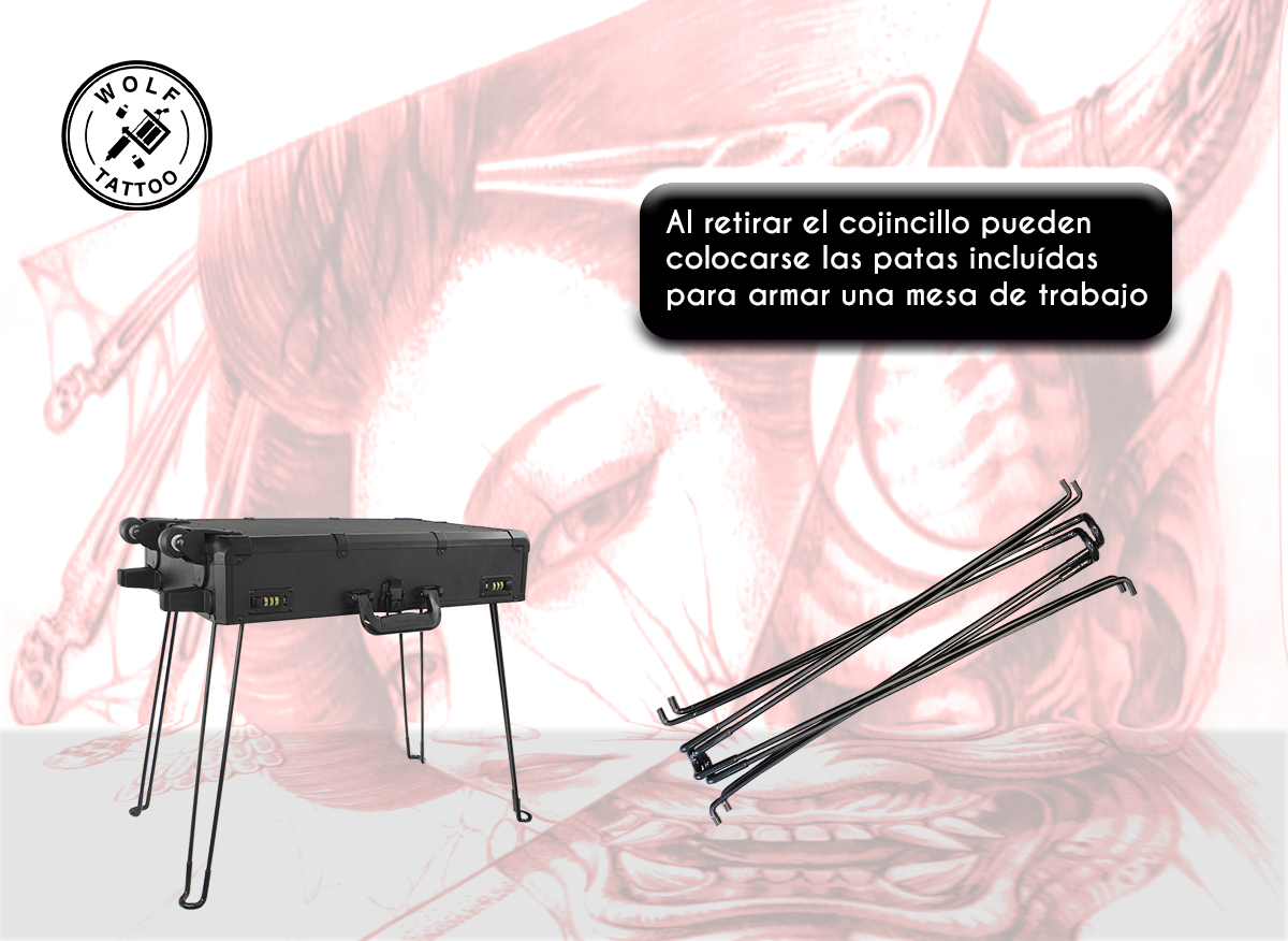 Kit de Viaje / Descansa brazo y Mesa de trabajo portátil
