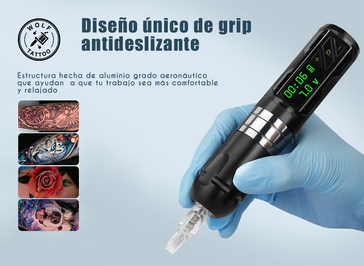 Máquina Para Tatuar, Tipo "P2T" , Profesional, Inalámbrica. 2 Baterías