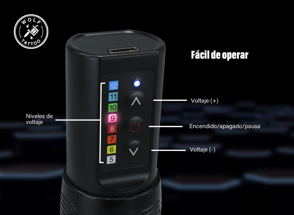 Máquina Para Tatuar Premium, Tipo "EXO" , Profesional, Inalámbrica.