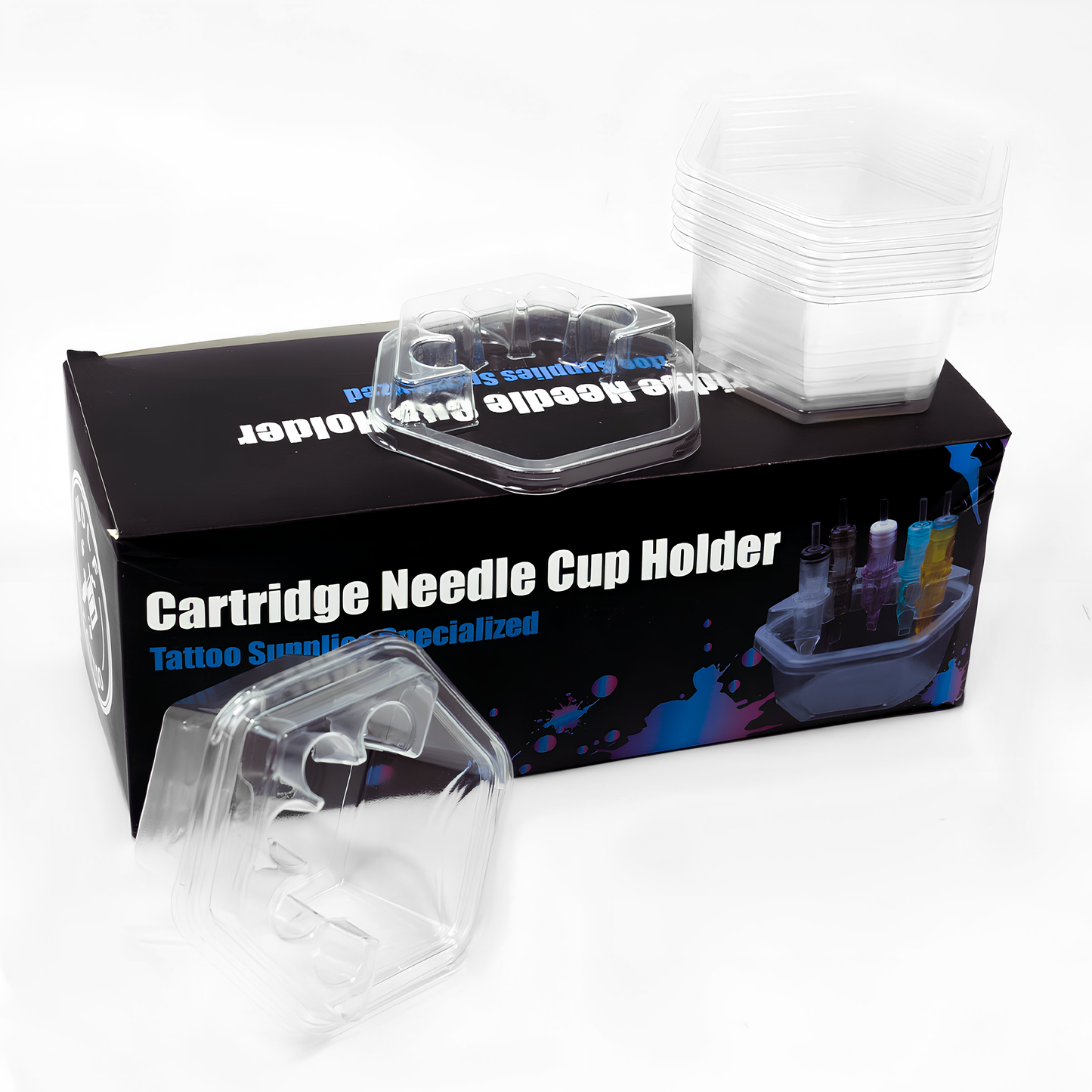 Porta Cartuchos Hexagonal Para Tatuaje 20pz Desechable