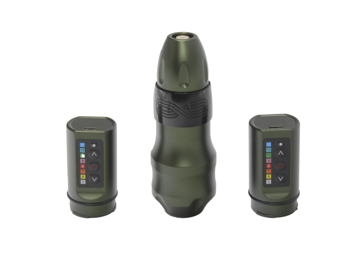 Máquina Para Tatuar Premium, Tipo "EXO" , Profesional, Inalámbrica.