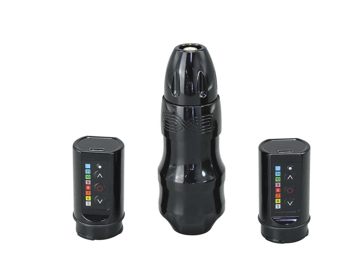 Máquina Para Tatuar Premium, Tipo "EXO" , Profesional, Inalámbrica.