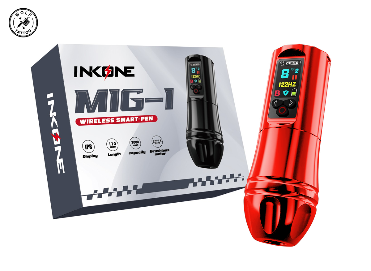 Máquina Para Tatuar , "Tipo MIG-1 INKONE" , Profesional, Inalámbrica.