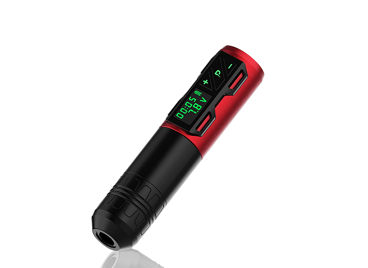 Máquina Para Tatuar Premium "Tipo P2S", Inalámbrica. Incluye 2 baterías.