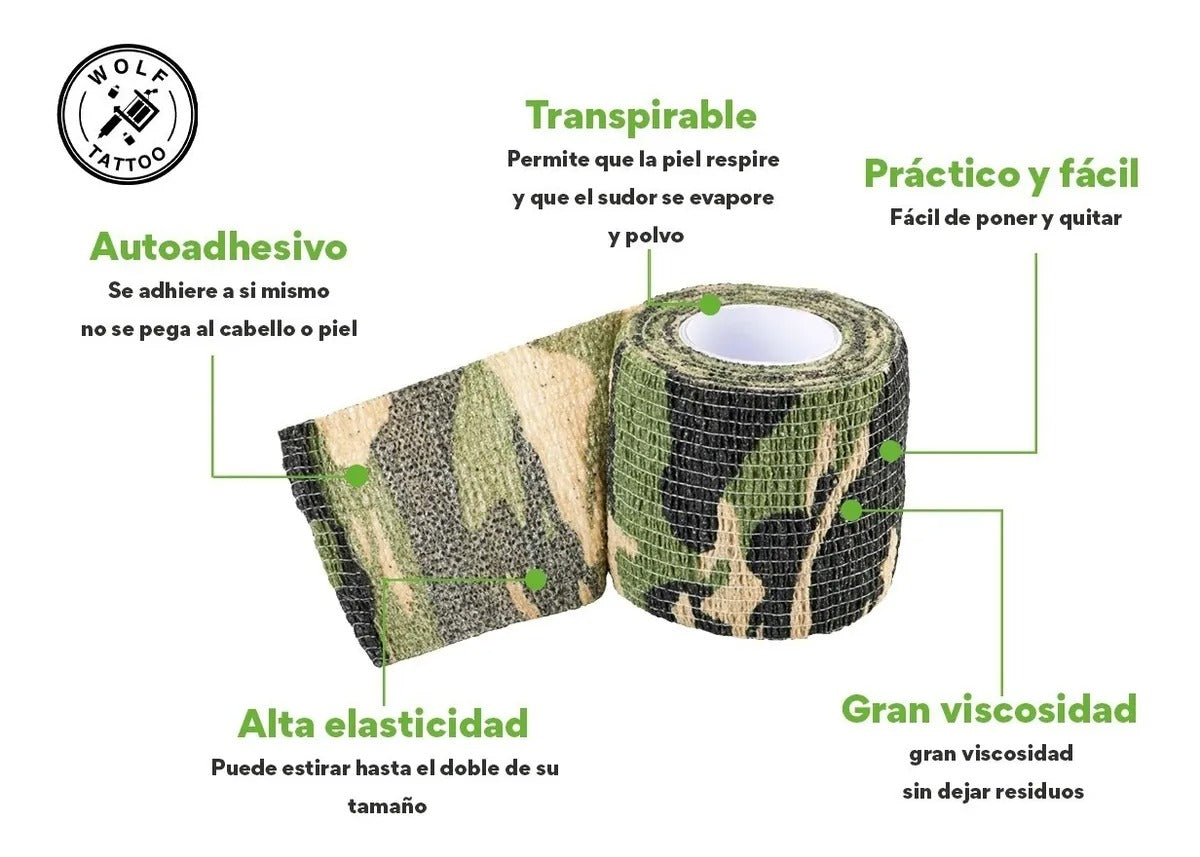Cinta Autoadherible Camuflaje