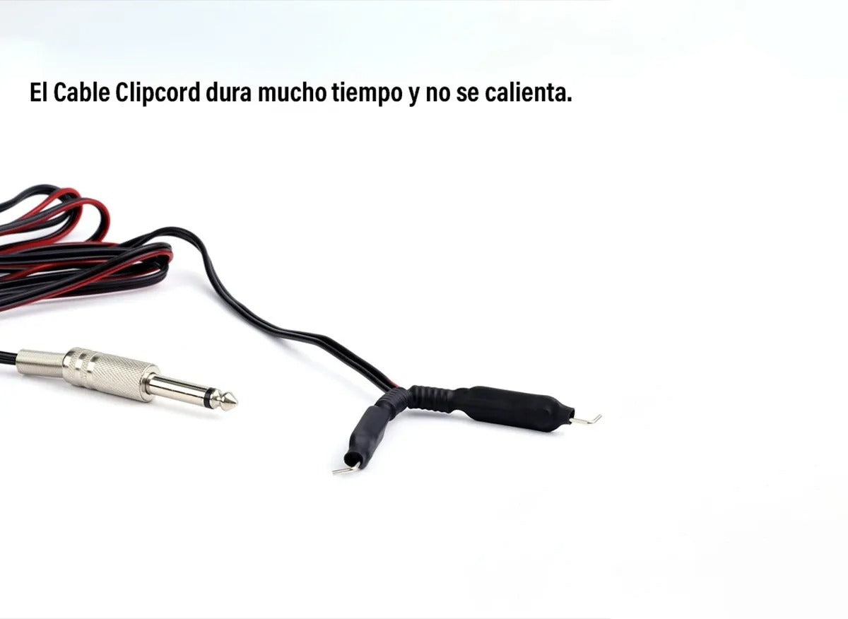 Cable Clipcord De Gancho Para Máquina De Bobina Tatuar
