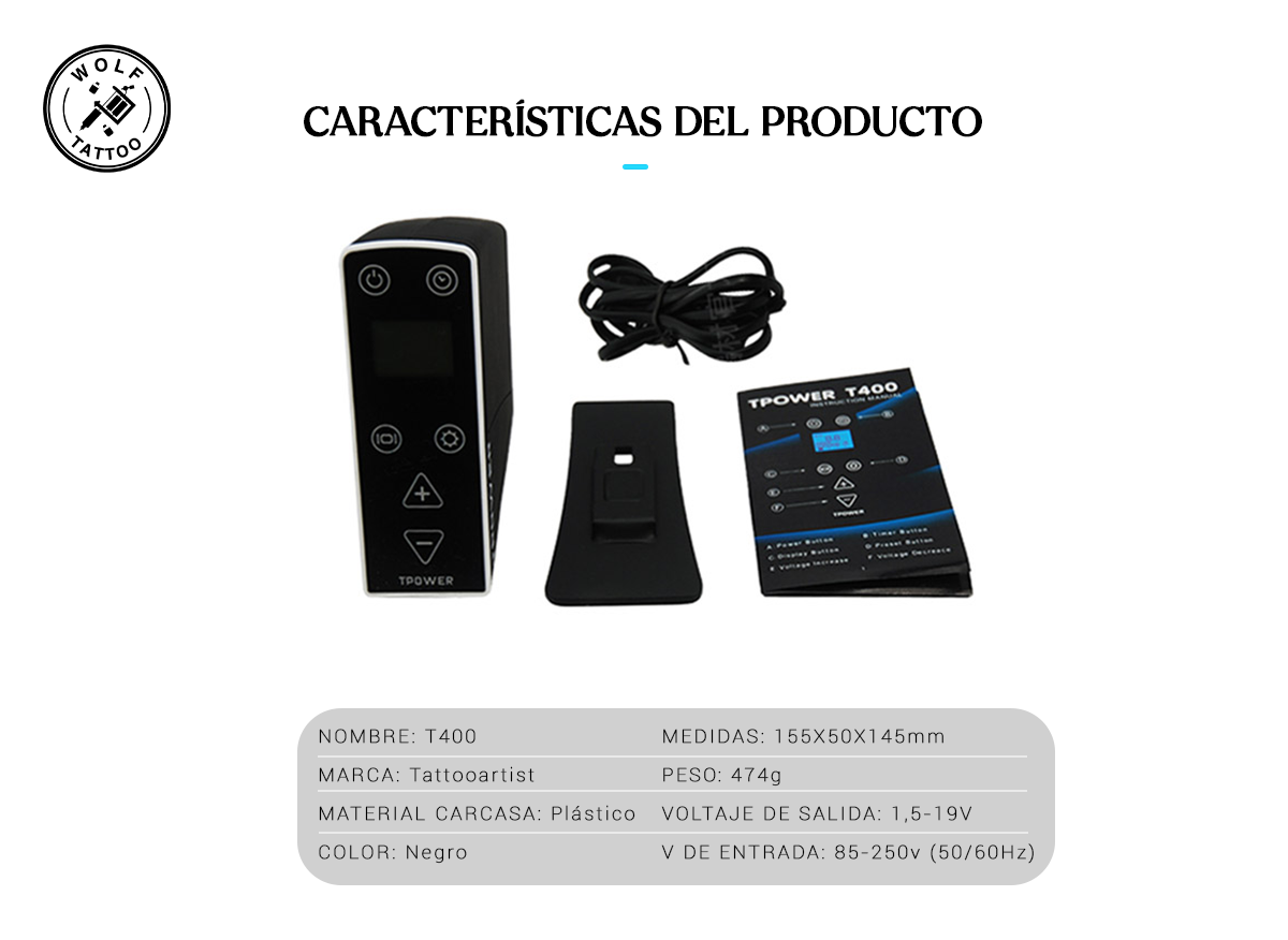 Fuente de Poder T400 2.5A