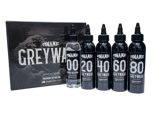 Kit de Tintas para Tatuajes Greywash marca Dynamic Color