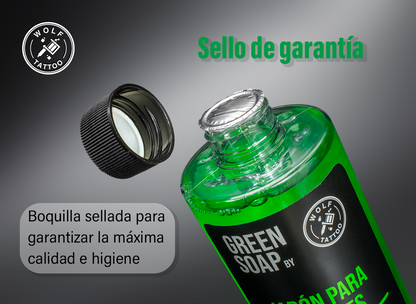 WOT Green Soap Jabon Para Tatuajes