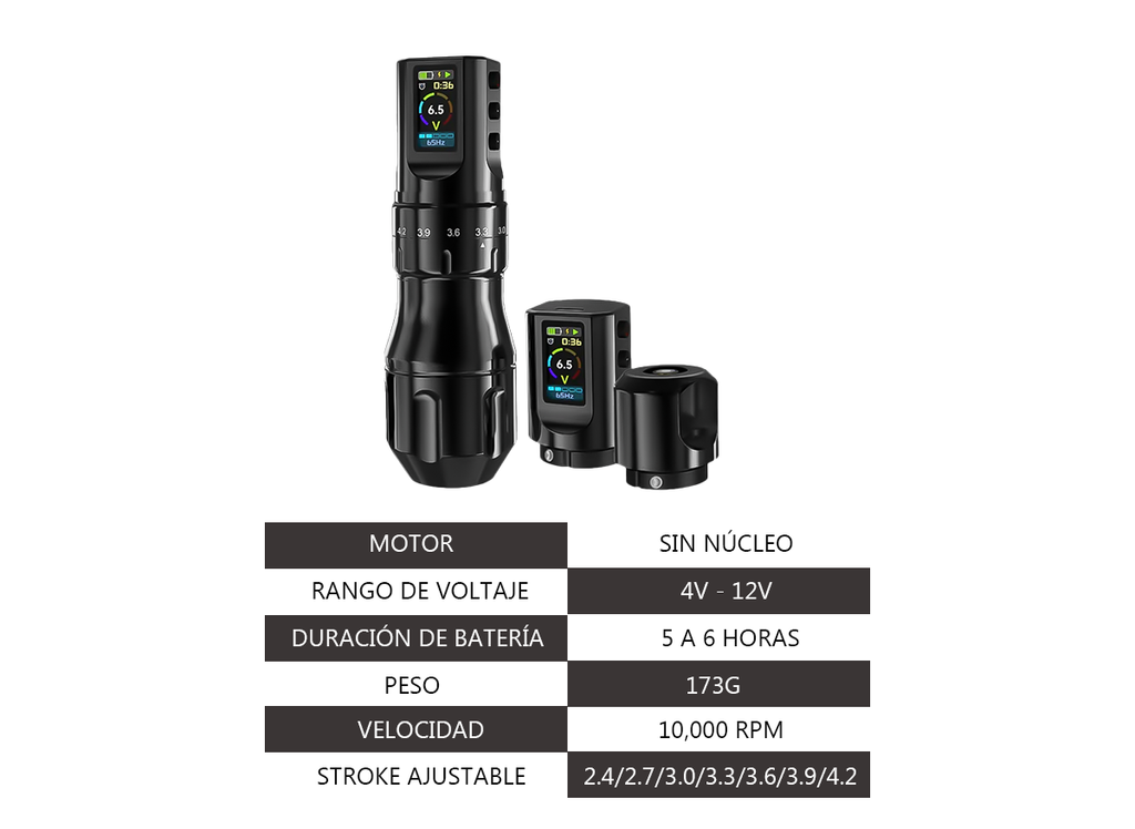 Máquina Para Tatuar Wolf Tattoo "X3 PRO" Profesional Inalámbrica.
