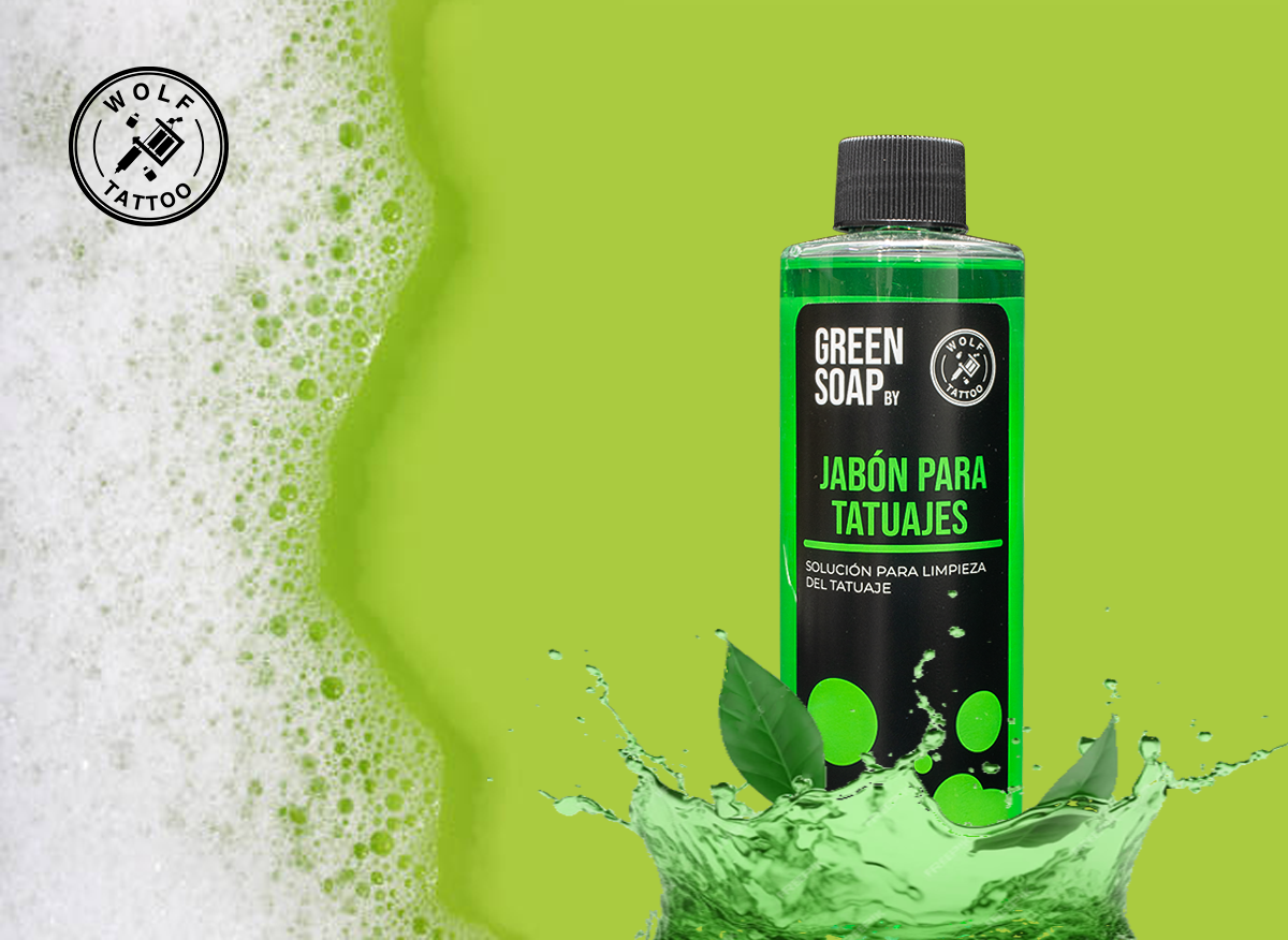 WOT Green Soap Jabon Para Tatuajes