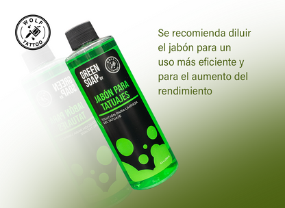 WOT Green Soap Jabon Para Tatuajes
