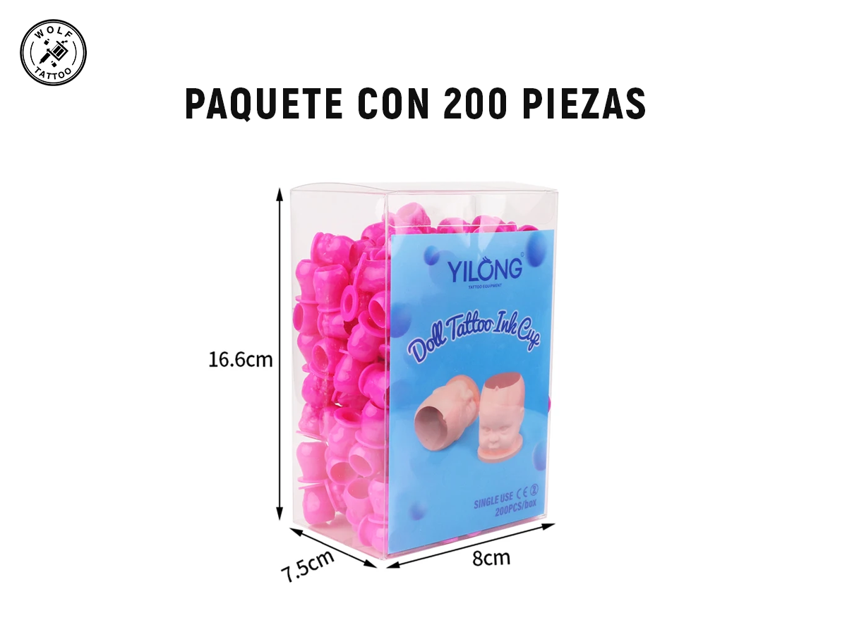 Ink Cups Baby Head Retapa para Tinta