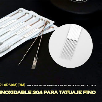 Caja De Agujas Para Tatuaje De Barra RS 50pz