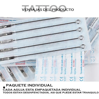Caja De Agujas Para Tatuaje De Barra RS 50pz