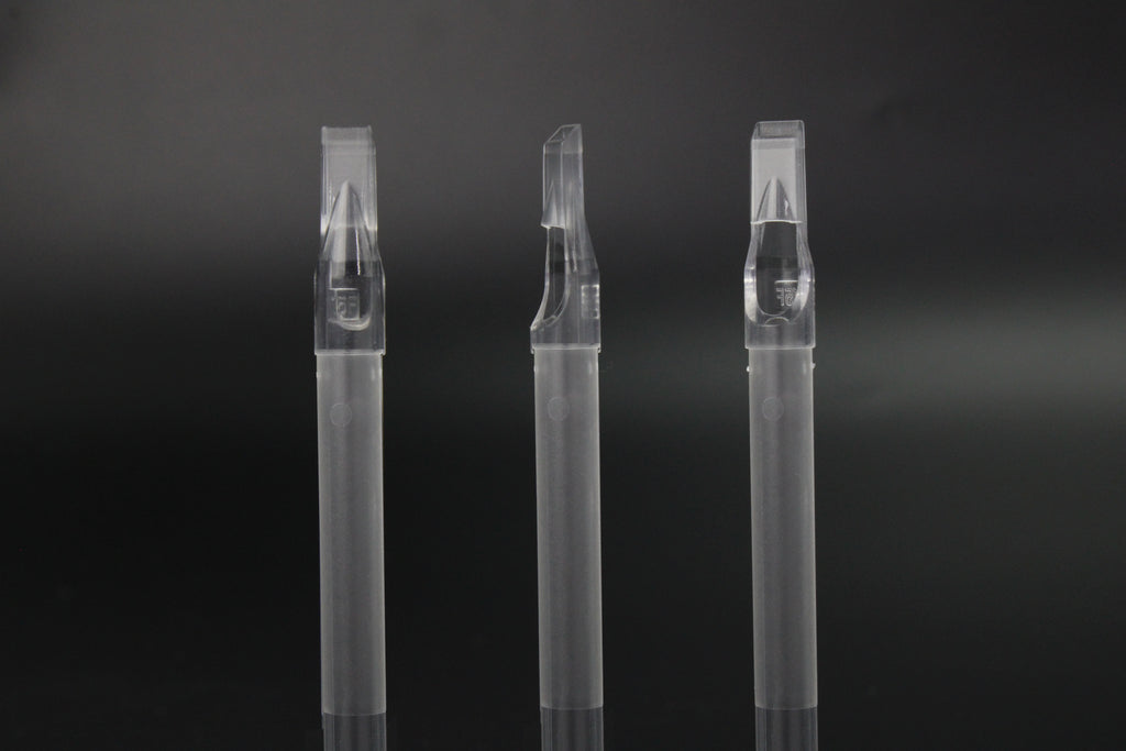 Tubo Para Tatuar Punta Larga 50pz Rt / Mf Transparente