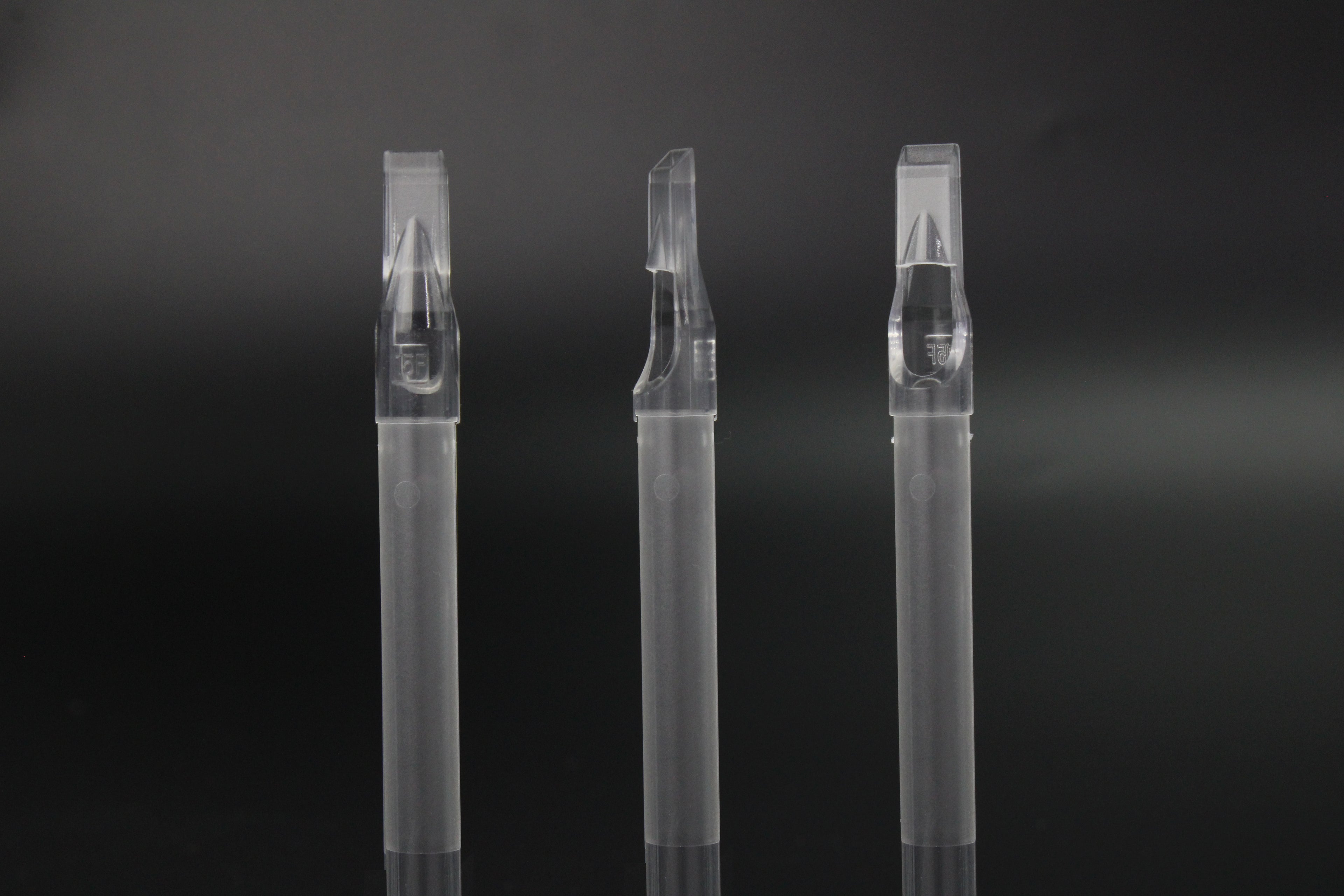 Tubo Para Tatuar Punta Larga 50pz Rt / Mf Transparente