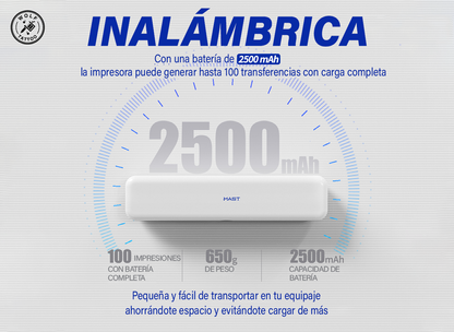 Termoimpresora Bluetooth Para Papel Hectográfico, Marca MAST