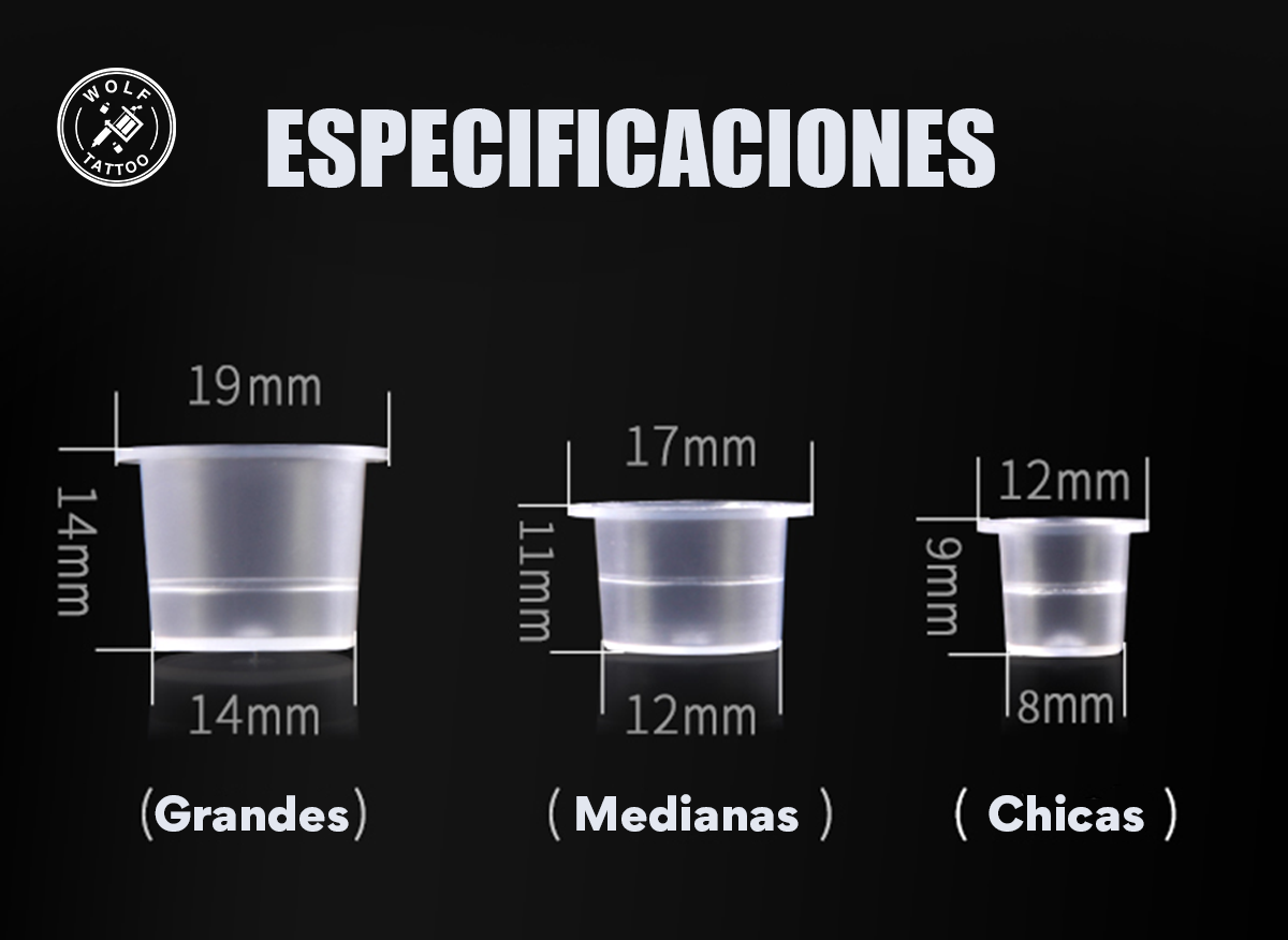 Ink Cups Sin Base Retapa para Tinta