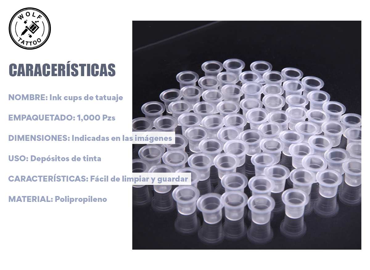 Ink Cups Sin Base Retapa para Tinta