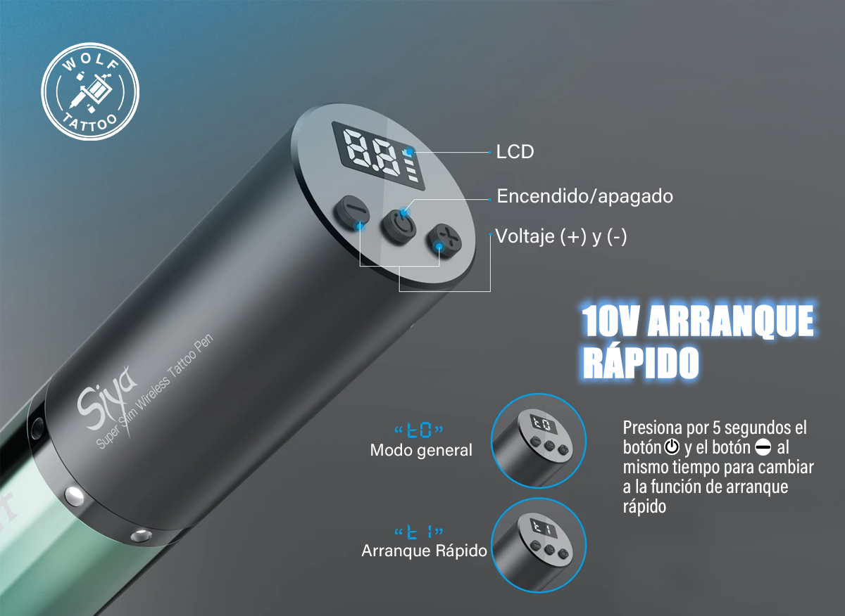 Máquina para Tatuar "SIYA", marca MAST, Inalámbrica.