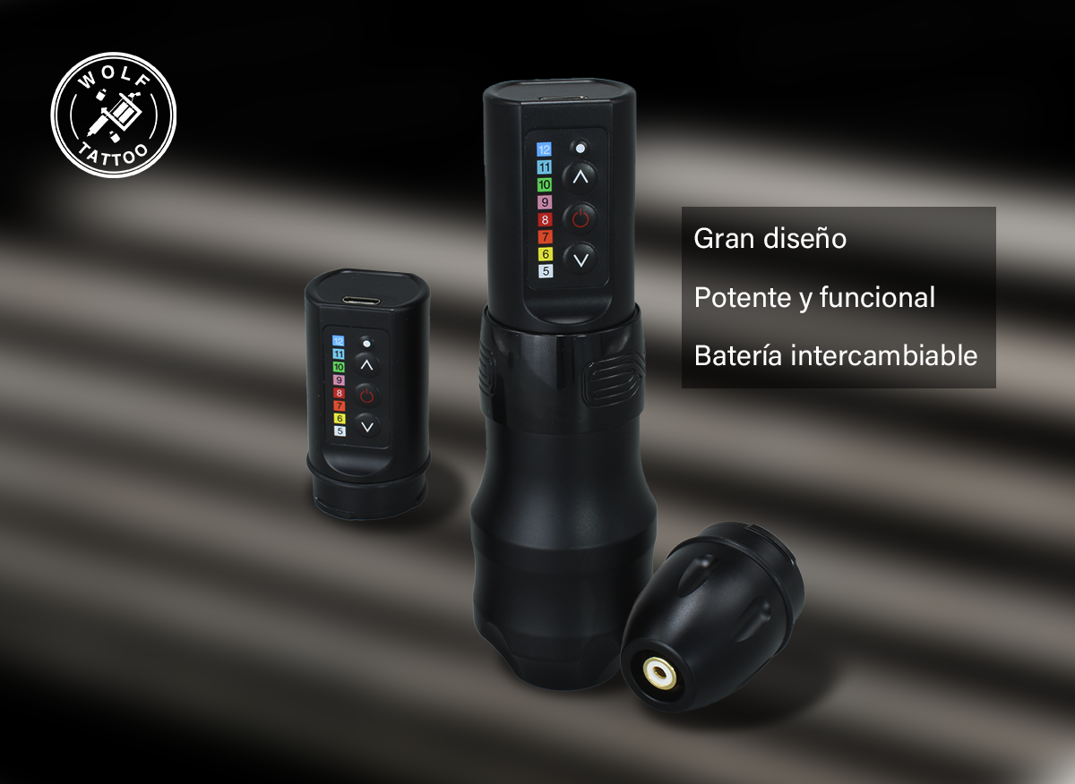 Máquina Para Tatuar Premium Tipo "EXO"  Profesional Inalámbrica.
