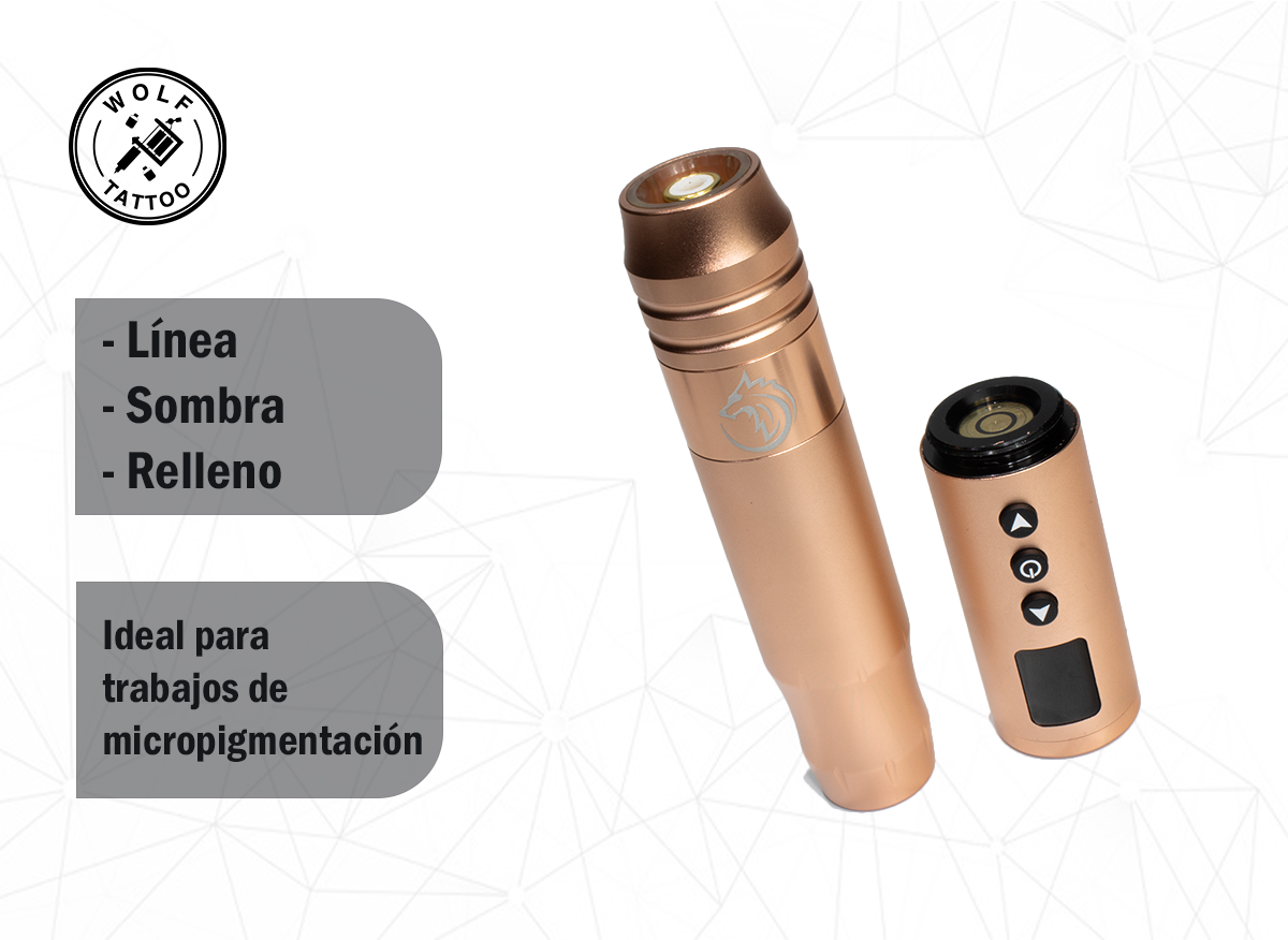 Máquina Para Tatuar Wolf Tattoo "SIMPLE" Profesional Inalámbrica.
