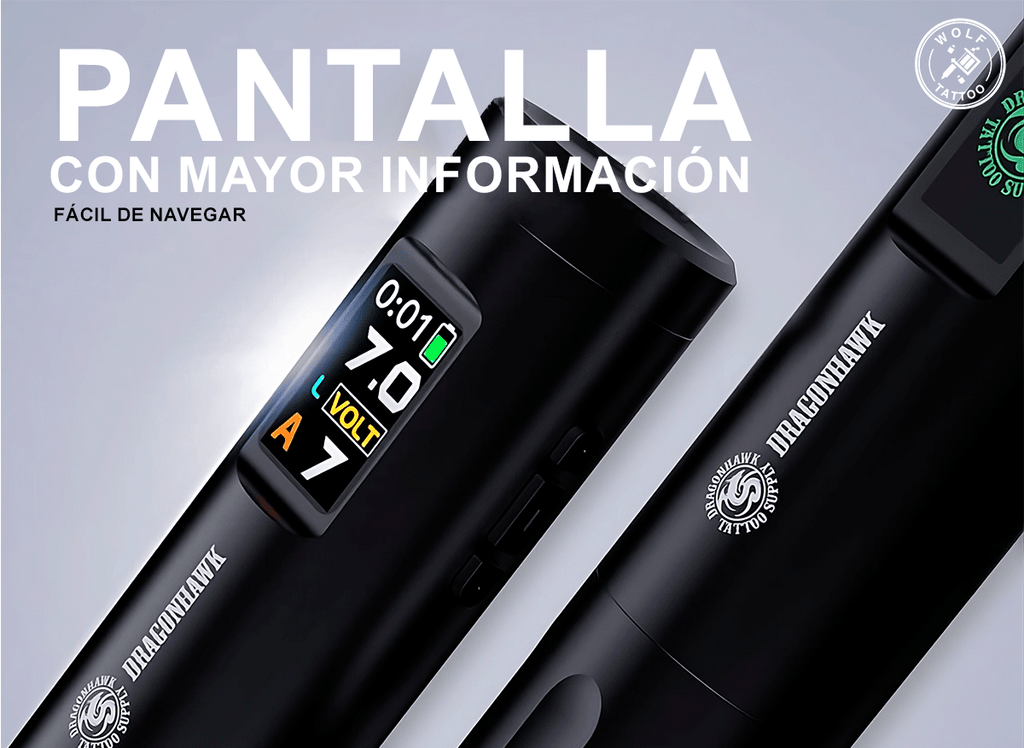 Máquina para Tatuar "X7", marca DRAGONHAWK, Inalámbrica.