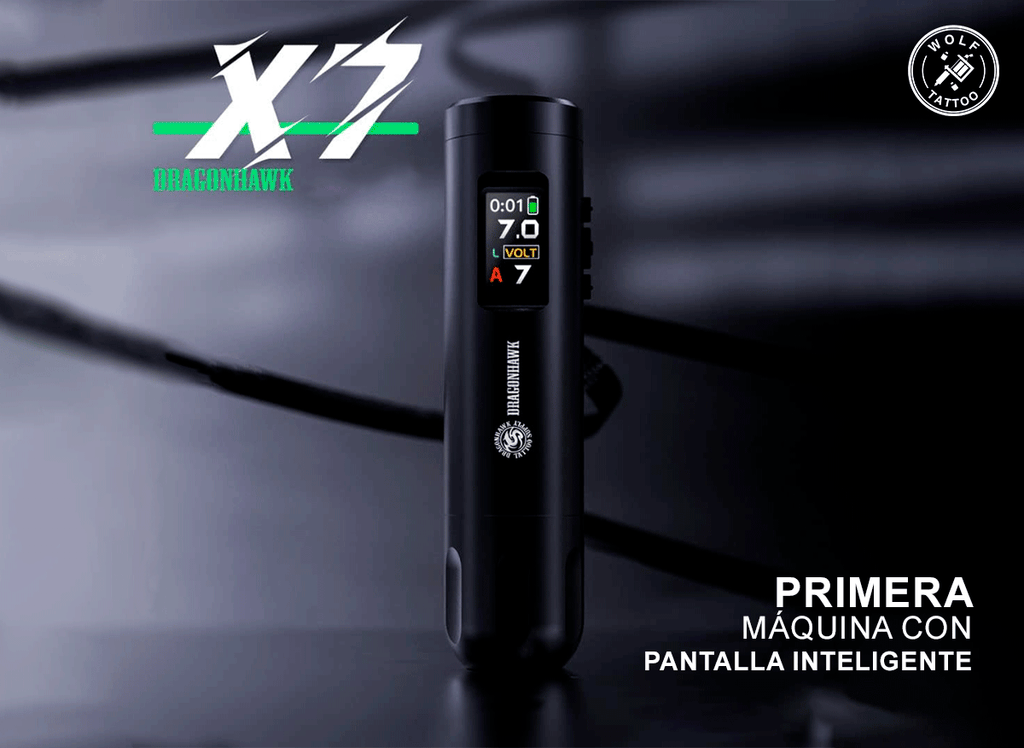 Máquina para Tatuar "X7", marca DRAGONHAWK, Inalámbrica.