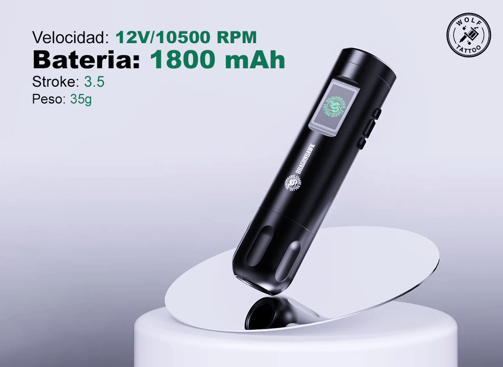 Máquina para Tatuar "X7", marca DRAGONHAWK, Inalámbrica.
