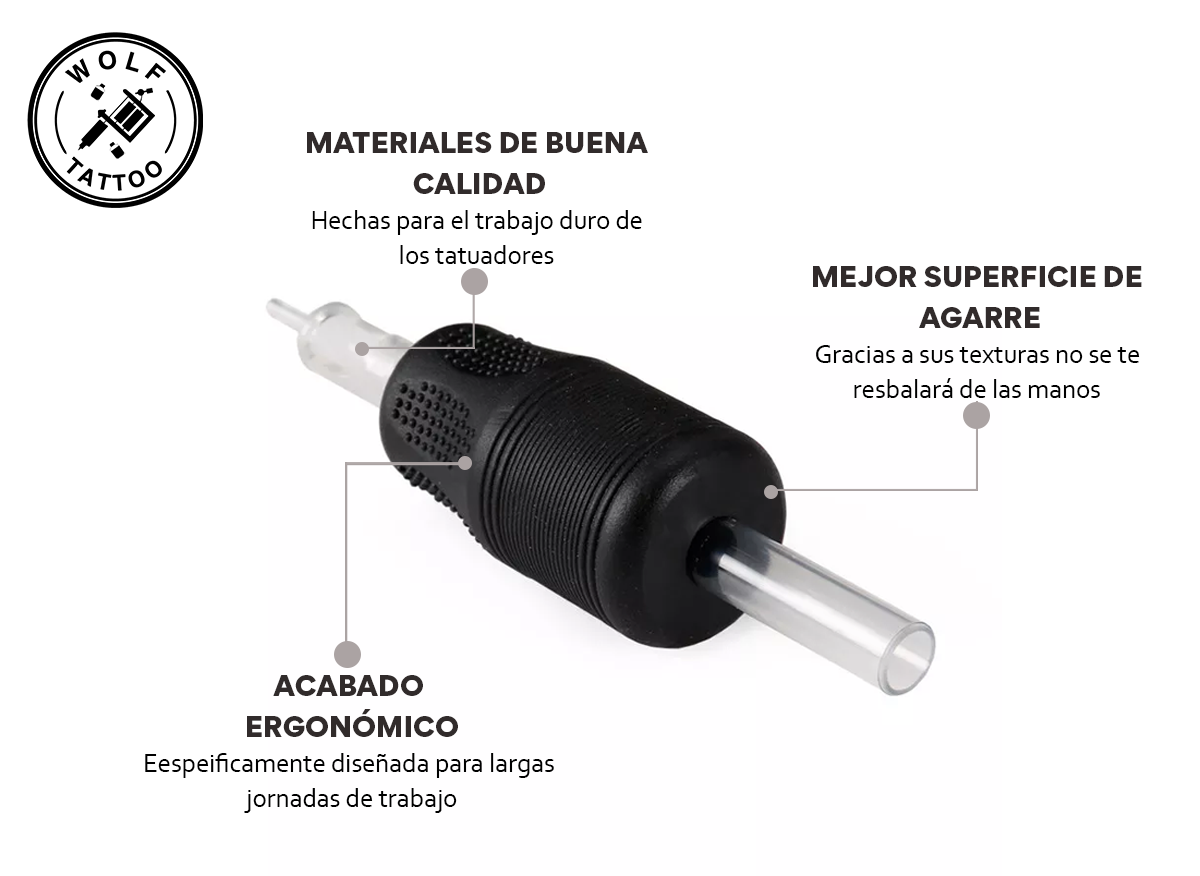 Tubo Grip Para Tatuar Desechable 20pz Tatuaje Profesional