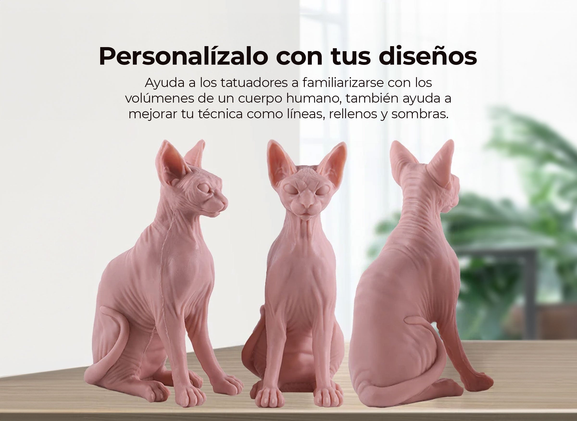 Piel sintética | Gato de silicón