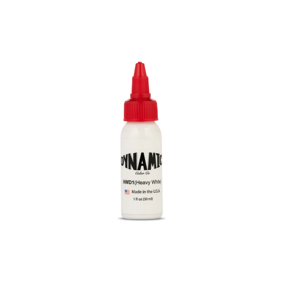 Tinta para Tatuajes Heavy White marca Dynamic Color 1oz