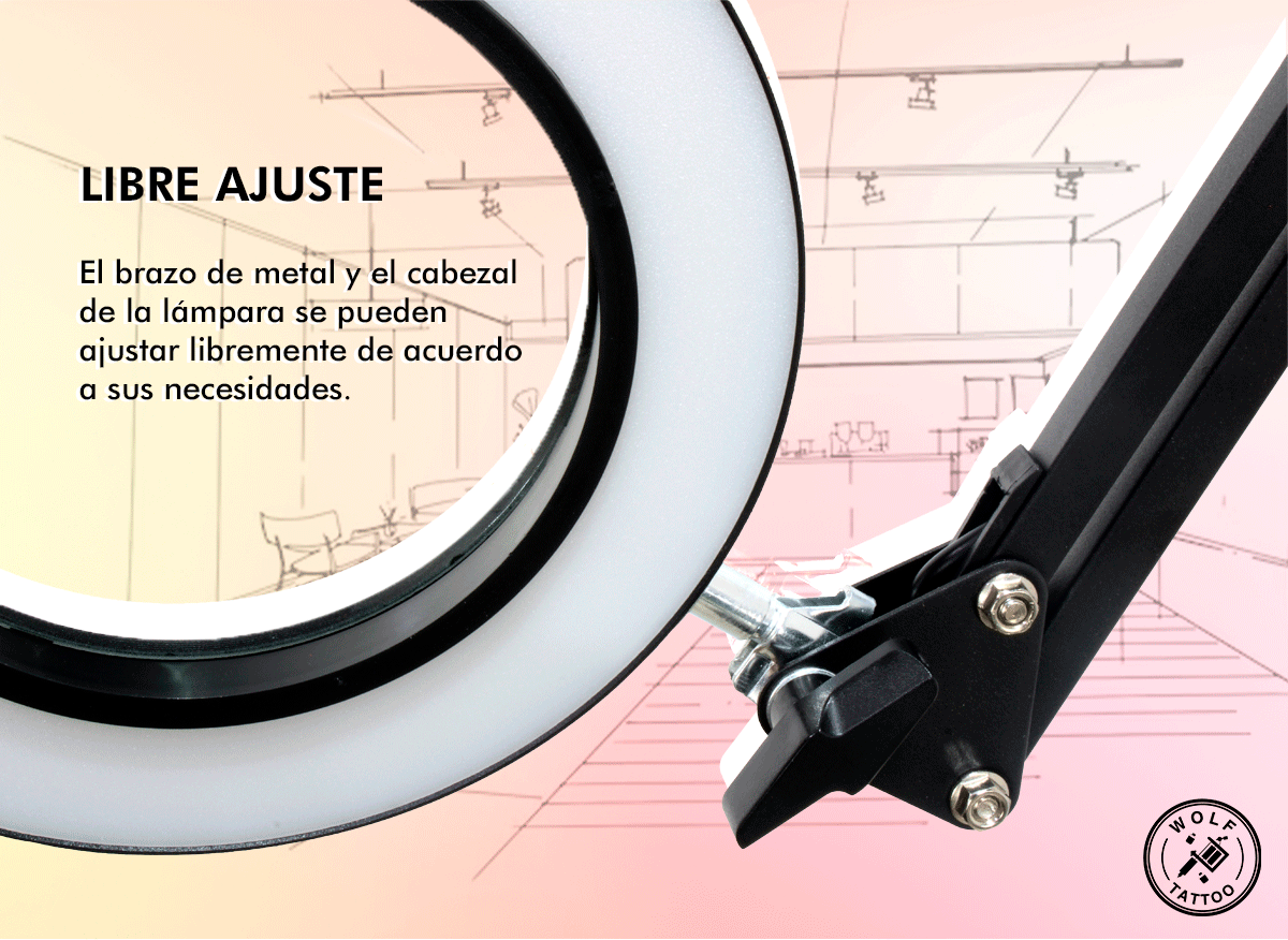 Lámpara Led con Lupa de 16cm
