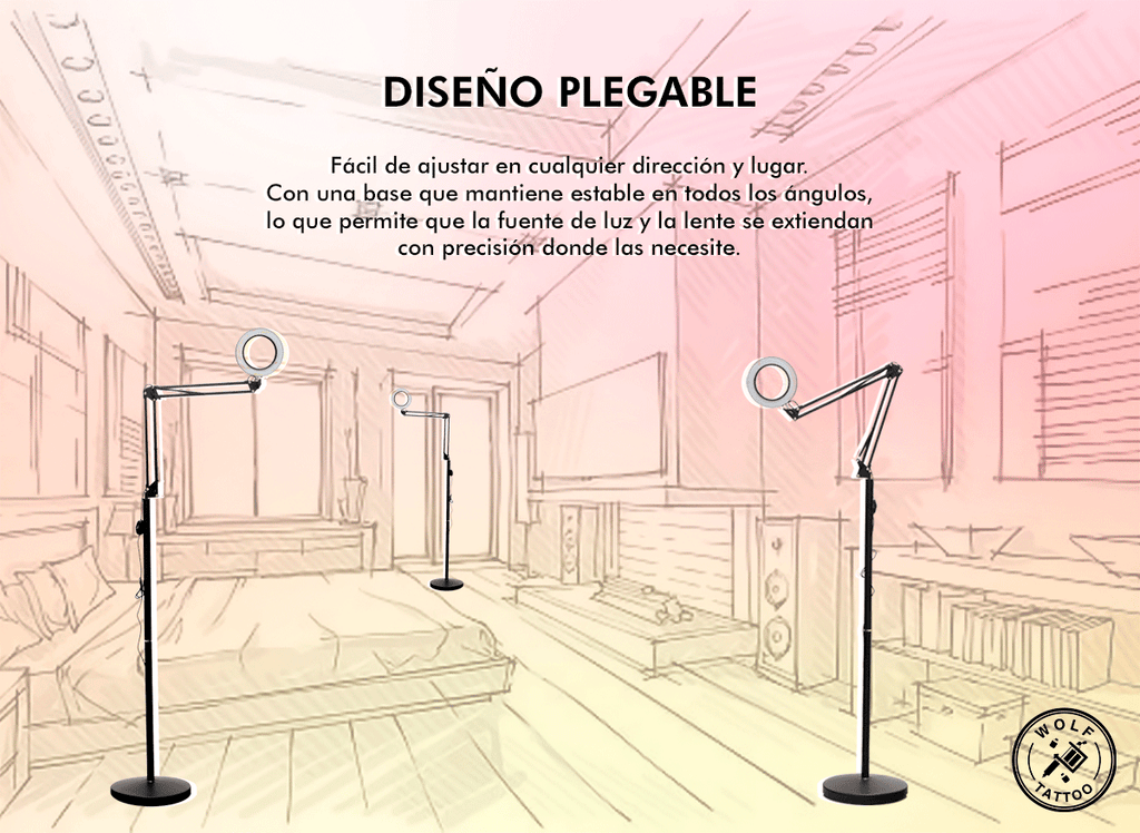 Lámpara Led con Lupa de 16cm