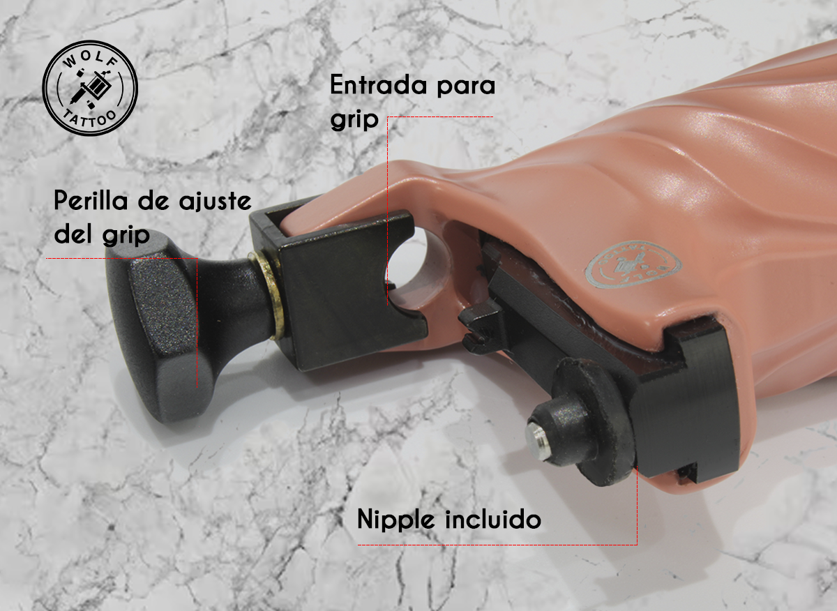 Máquina "Spiral" Para Tatuaje Rotativa Profesional Alámbrica.