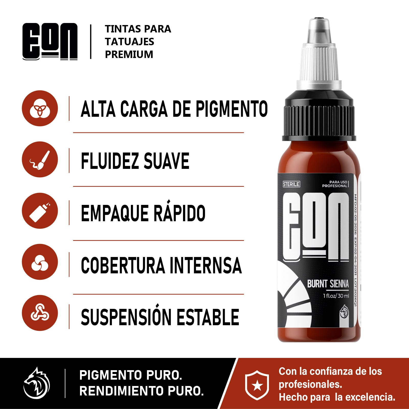 Eon Ink Burnt Sienna 1oz