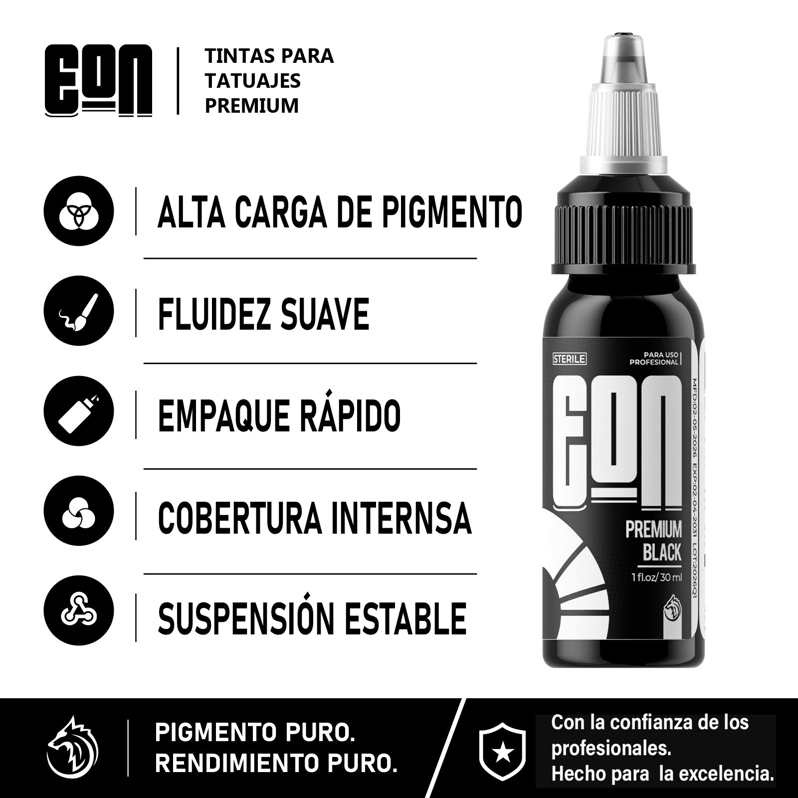 Eon Ink Premium Black 1oz