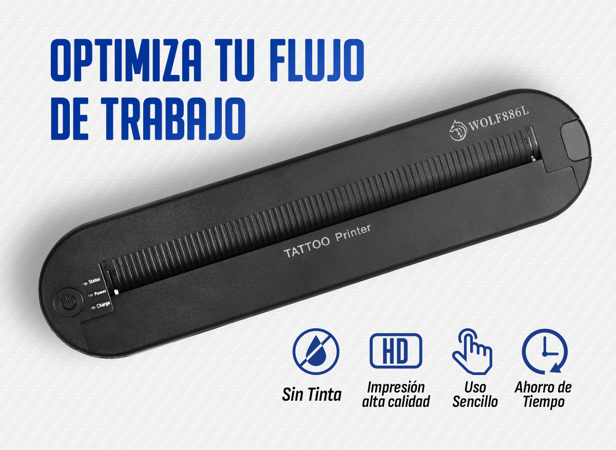 Termoimpresora Portátil Tattoo Artists Con Bluetooth