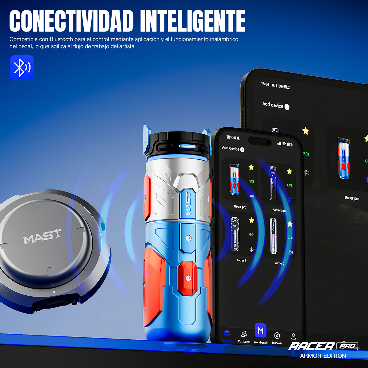 Maquina Inalambrica para tatuar MAST RACER PRO