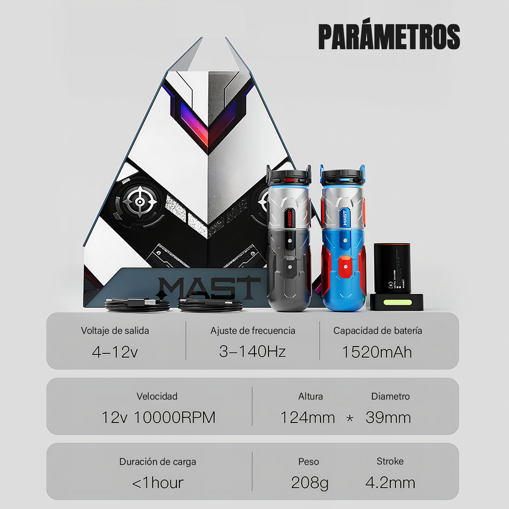 Maquina Inalambrica para tatuar MAST RACER PRO