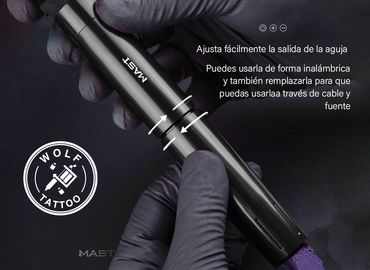 Máquina para Tatuar "TOUR Y22", marca MAST, Micropigmentación. Inalámbrica.