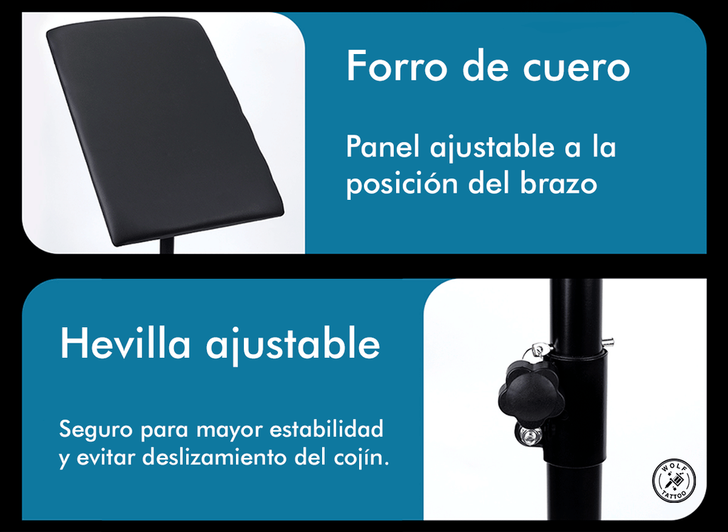 Descansa Brazo Almohadilla Ancha XL