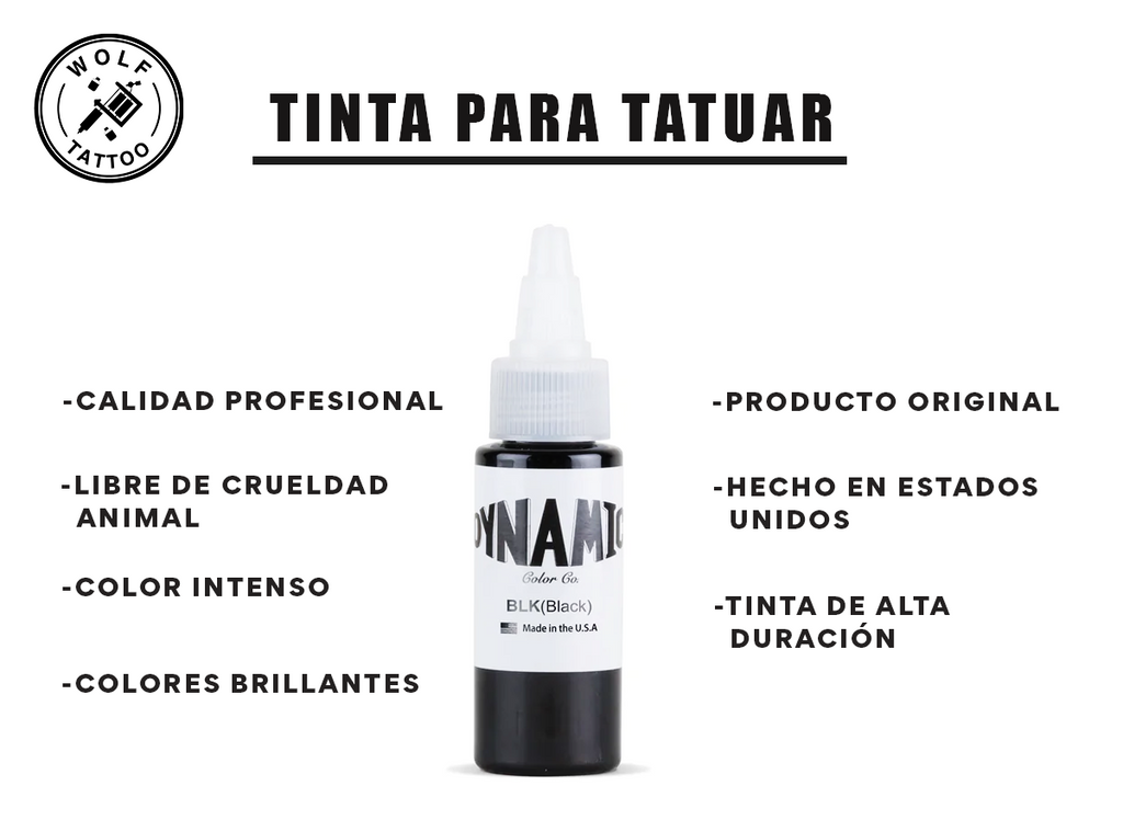 Tinta para Tatuajes Dynamic Black marca Dynamic Color